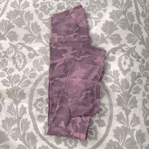 LULULEMON ALIGN HIGH-RISE PANT 25" Size 4 Pink Camo